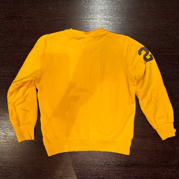 Men’s yellow & black super dry crew neck sweatshirt - Picture 3 of 3